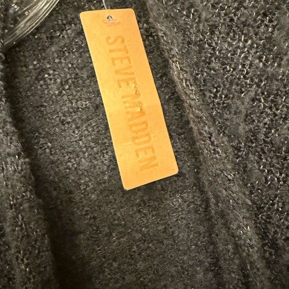 Steve Madden Black Women's Sweater Shawl - Picture 6 of 6